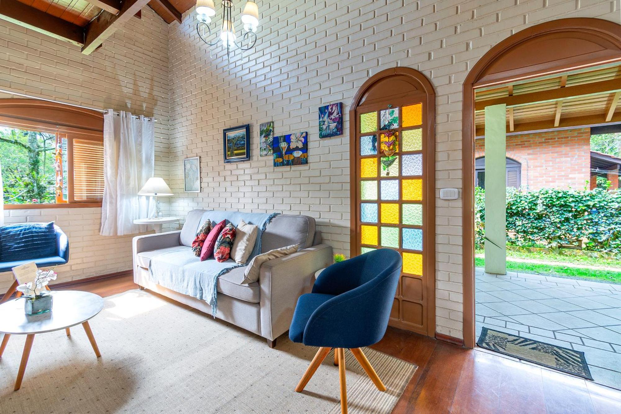 Вилла Linda Casa 5 Quartos No Lago Negro Грамаду Экстерьер фото